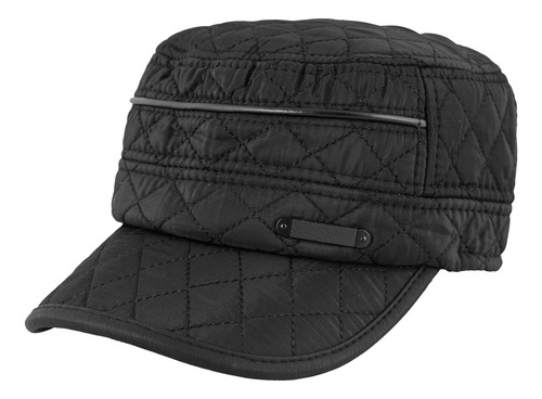 Boina Gorro Mujer Visera Sombrero Estilo Gatsby Capitán Negro Matelasse 20 Cm