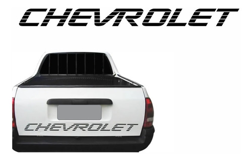 Adesivo Chevrolet Tampa Traseira Pick-up Corsa S10 Chevy 007