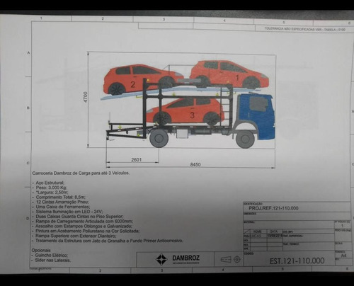Cegonha Para 3 Carros Marca Dambroiz