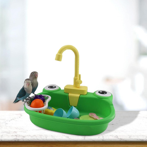Baño Automáticos For Pájaros, Piscina Loros, Fregadero