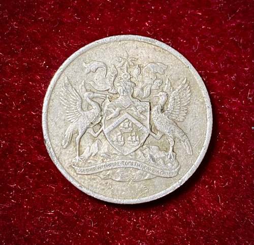 Moneda 25 Centavos Trinidad Y Tobago 1967 Km 4 (Usado)