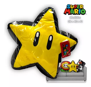 Cojín Almohada Super Star - Super Mario Bros - Nintendo