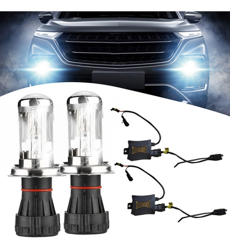 Imagen 4 de 6 de 55 W Hid Hi/lo H4-3 6000k Kit De Conversión De Luz De Xenón
