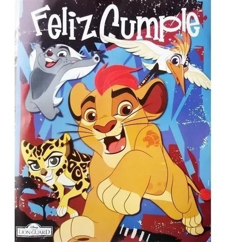 Cartel Afiche Feliz Cumpleaños Carton La Guardia Del Leon