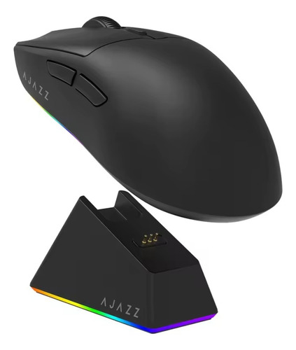 Mouse Sem Fio Ajazz Aj139 V2 Mc Com Dock De Carregamento Preto