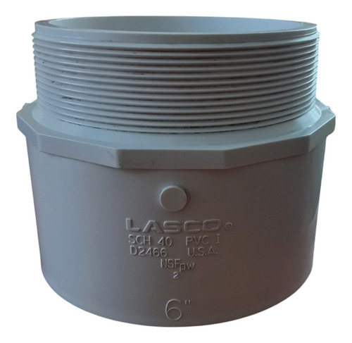 Adaptador Macho 6 Lasco, Cd-40 Ingles, 1 Pieza