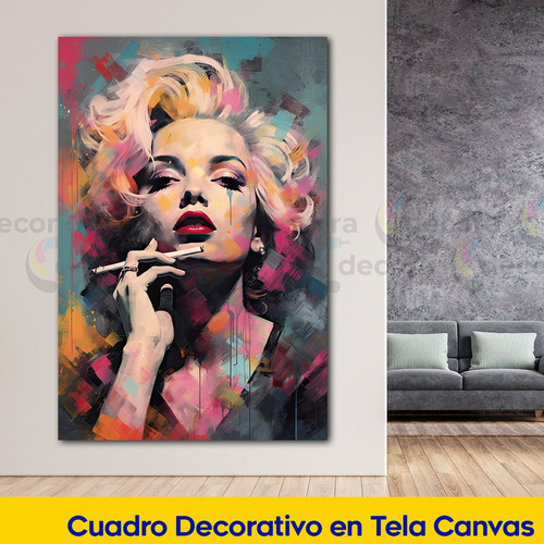 Cuadro Canvas Marilyn Monroe Pop Art Abstracto 60x40 Arte6