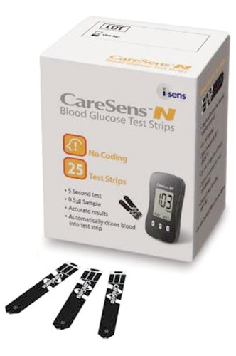 Caresens Tiras Reactivas Para Glucotest 25 Unidades