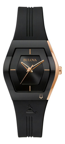 Reloj Bulova Edición Latin Grammy Para Dama - 97l163 - Color negro/rosado