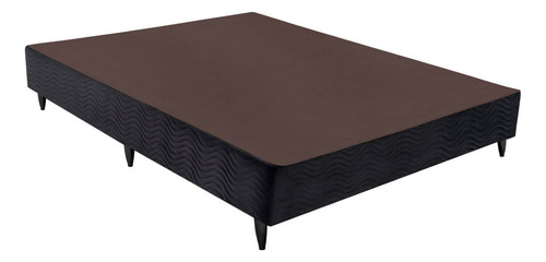 Base Box Casal Sommier Camurça Viúva 128x188x23 Ortobom