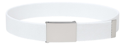 Cinturón De Algodón Liso Extragrande Hebilla Chola 2 Metros Color Blanco Diseño De La Tela 4 Cm De Ancho