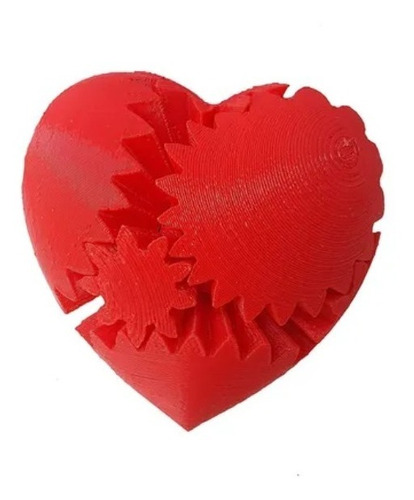 Corazón De Engranajes Rotación Fidget Amor