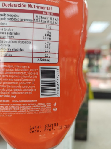 Salsa Para Alitas Bufalo Apachurrable 500g