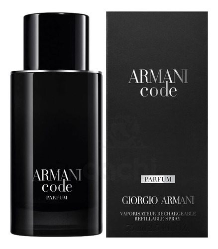 Perfume Armani Code 75ml Parfum Recargable Giorgio Armani