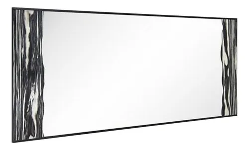 Espejo Rectangular Moderno 46 5 X23 Con Marco De Madera Exó