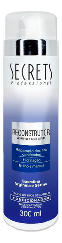 Shampoo Reconstrutor Amino Restore Sem Sal 300ml Secrets