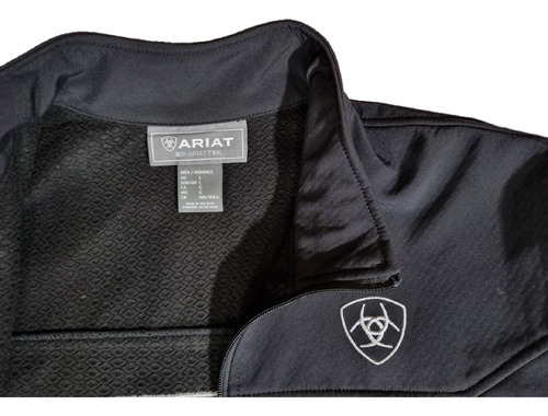 Chamarra Casual Ariat Caballero Color Negro Bordado Mexico