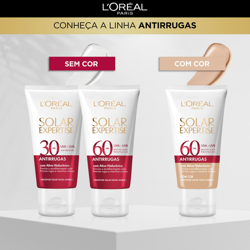 Protetor Solar Antirrugas Facial Fps60 40g Kit 2 Unid. S/cor