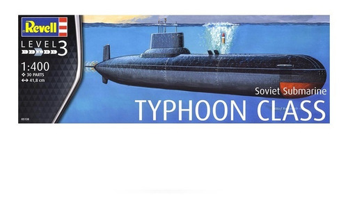 Submarino Soviético Typhoon Class Revell 1:400