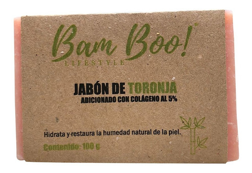 Imagen 1 de 5 de Jabón Toronja Con Colágeno 100 Gr Bam Boo! Lifestyle