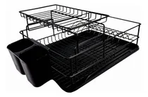 Comprar Secaplatos Escurridor Acero Hudson 2 Pisos Cocina Bz3 Color Negro SP14