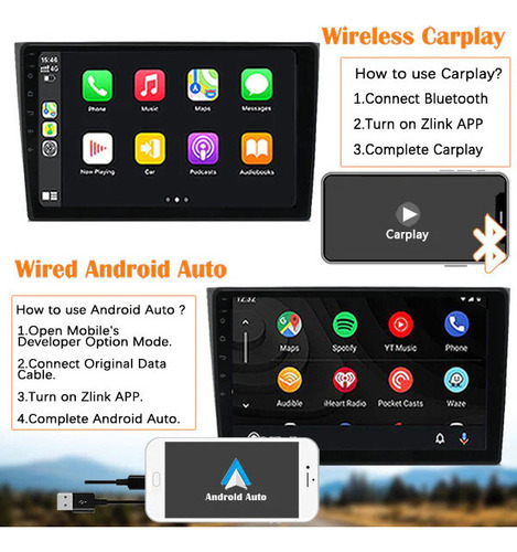 2024 Binize, Android 10, Doble Din, Apple Carplay Para