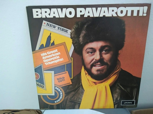 Lp Vinil Duplo Luciano Pavarotti. Bravo Pavarotti Envio 14,0