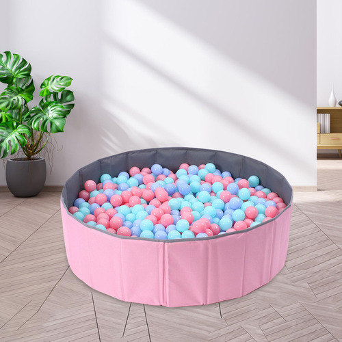 Nuevo Piscina De Bolas Ocean Plegable Rosa 100cm X H30cm