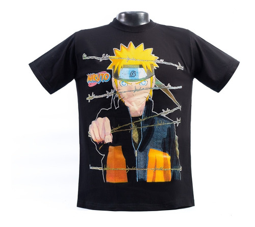 Franela Anime Naruto Uzumaki Unisex Adulto Algodón