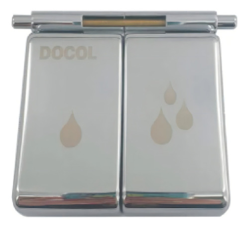 Kit Teclas Dupla P/ Acabamento Válvula Salvagua - Docol Acabamento Brilhante Cor Prateado