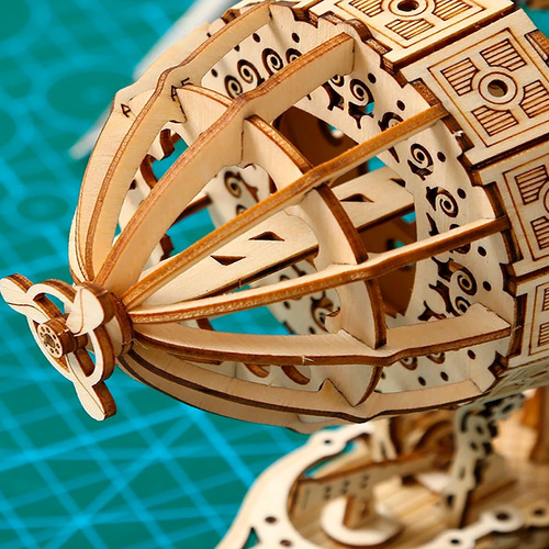 Rompecabezas 3d Con Movimiento Mecánico, Diy, Madera Eco