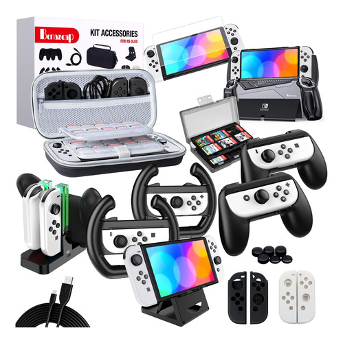 [21 En 1] Kit De Accesorios Benazcap Compatible Con Nintendo