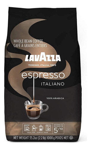 Lavazza Caffe Espresso - Mezcla De Café En Grano Entero, T.