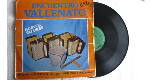 Vinyl Vinilo Lp Acetato Encuentro Vallenato Rafael Escobar