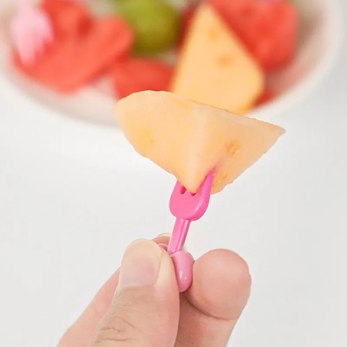 Tenedor Set 10 Mini Palillos Fruta Pick Tik Tok Hello Kitty