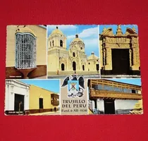 Comprar Antigua Postal Trujillo Casas Coloniales Balcones 1965 Arte