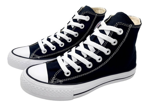 Tenis Zapatilla Bota Converse All Star Negro Clásico Caja