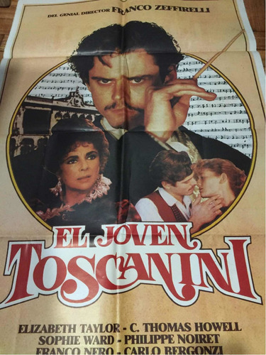Poster El Joven Toscanini -elizabeth Taylor Y Zeffirelli Ori (Usado)