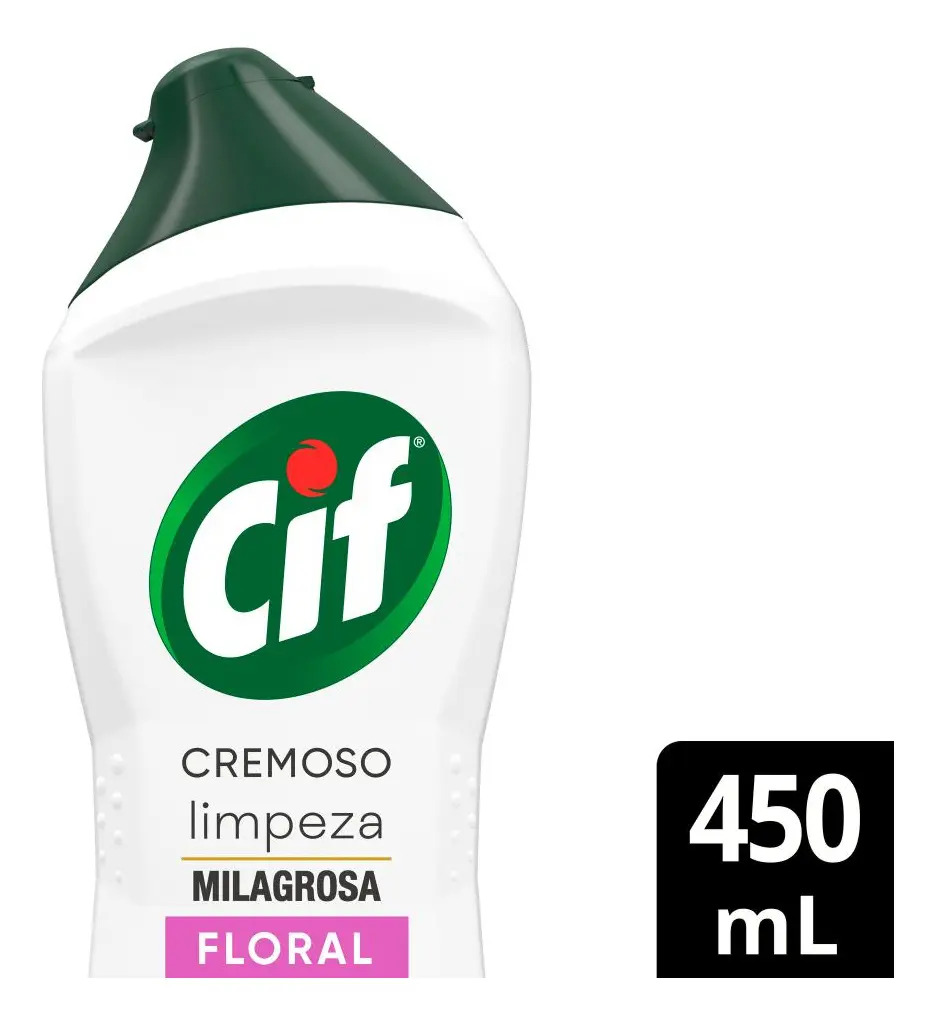 Limpador Cif Higienizador Cremoso floral em squeeze