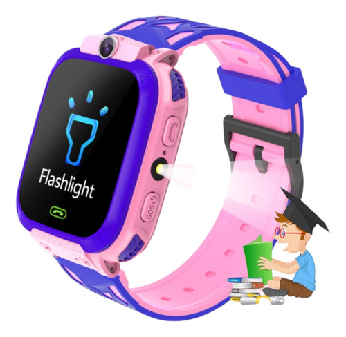 Smart Watch Infantil Rosa Con Azul Rosa Chicle Milanese Rosa Chicle Azul