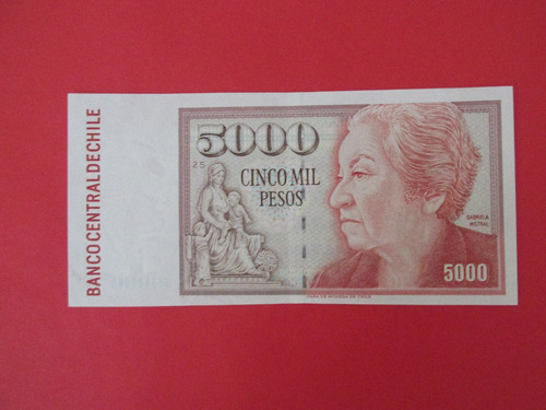 Billete Chile 5.000 Pesos Firmado Massad- Carrasco Año  1997