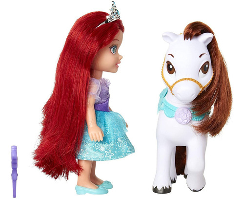 Disney Princess Ariel - Juego De Regalo De Muñeca Y Pony Bla