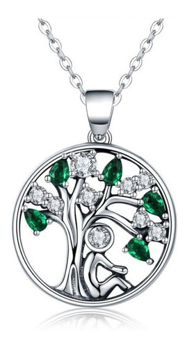 Collar Árbol De La Vida Para Mujer En Plata 925 + Estuche