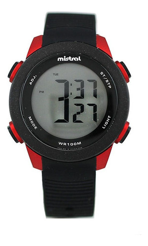 Reloj Mistral Hombre Digital Gdg-7749  Wr 100m Garantía 