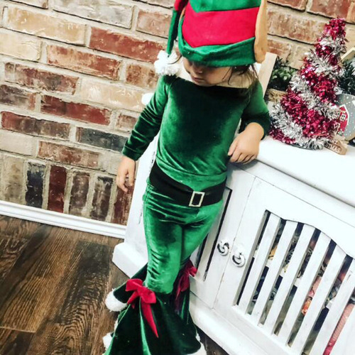 Set De Ropa Navideña Para Niños, Disfraz De Papá Noel, 4 Uni
