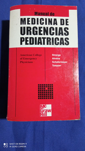 Manual De Medicina De Urgencias Pediátricas 