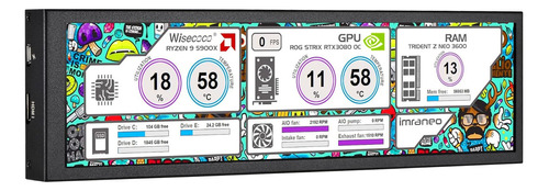 Monitor De Temperatura De Cpu De Pantalla Secundaria De C