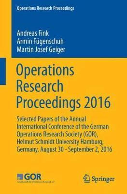 Libro Operations Research Proceedings 2016 - Andreas Fink