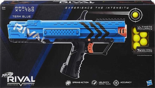 Nerf Rival Apollo Xv-700 Blaster Marcadora Lanzadora, Azul