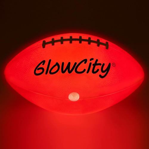 Glowcity Glow In The Dark Football - Light Up Led Ball